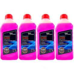 Kit 4 L Aditivo Radiador Super Concentrado Rosa Delphi