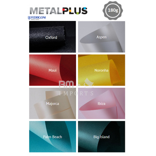 Papel Color Plus Metálico 180g - A4 - varias cores - 10 folhas em Oferta na Shopee