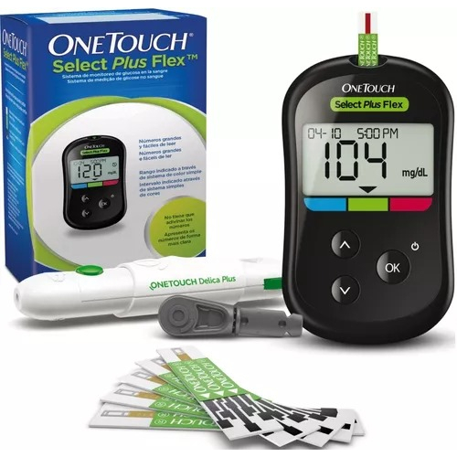 Medidor Glicose Glicemia Completo Onetouch Select Plus Flex - One Touch Johnson & Johnson