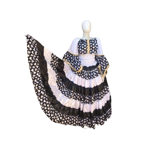 Roupa saia\bata Malandra Maria Navalha Umbanda Candomblé cetim
