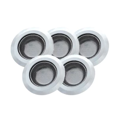 Kit com 5 Ralos de Pia em Aço inoxidável 11,5 cm