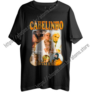 Camiseta Algodão Unissex T shirt cantor MC Cabelinho little hair trap funk streetwear