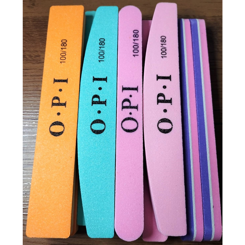 Lixas Buffer Polidoras para Unhas Naturais Tips Postiças Gel 100/180 em Oferta na Shopee