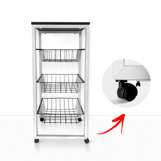Fruteira De Chão Para Cozinha Em Mdf Aço em Oferta na Shopee