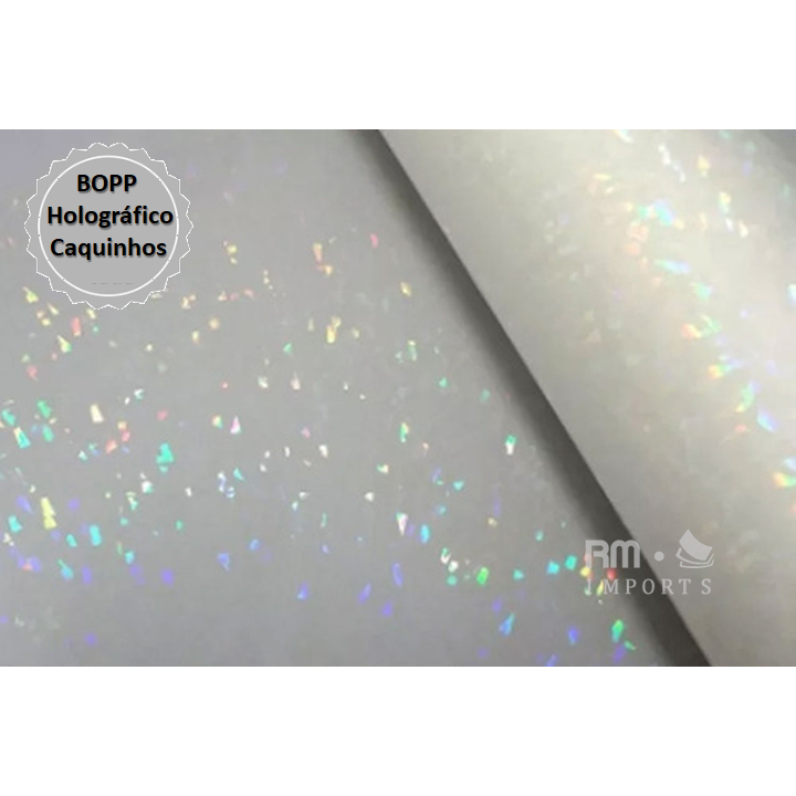 Bopp Holográfico Pedras Caquinhos Laminação a Quente 10 a 50 Metros x 22cm em Oferta na Shopee