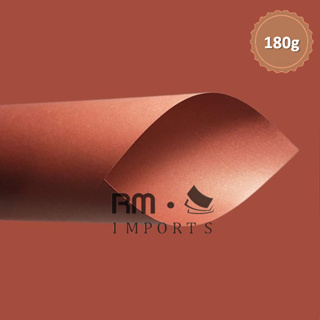Papel Perolizado (Perolado) TERRACOTA A4 180g - 10 Folhas em Oferta na Shopee