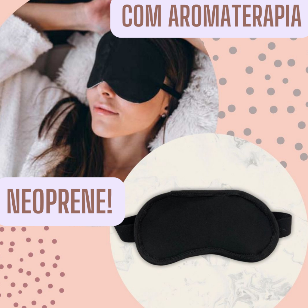 Imagem Mascara para Dormir com Óleo de Eucalipto AROMATERAPIA