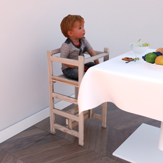 Torre Aprendizagem Montessoriana Mesinha Cadeirão Pinus