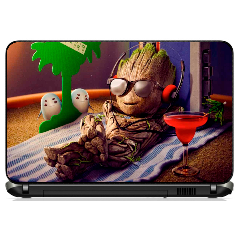 Adesivo Skin Notebook Laptop Os Guardioes da Galaxia [ 36 ] Rocket Herois Filme Vingadores Baby Groot Varios Modelos