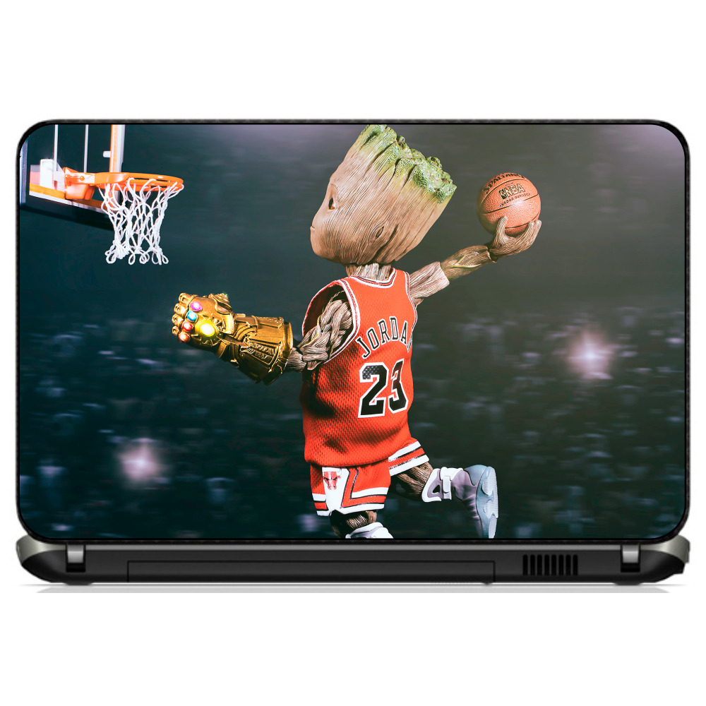 Adesivo Skin Notebook Laptop Os Guardioes da Galaxia [ 37 ] Rocket Filme Vingadores Baby Groot