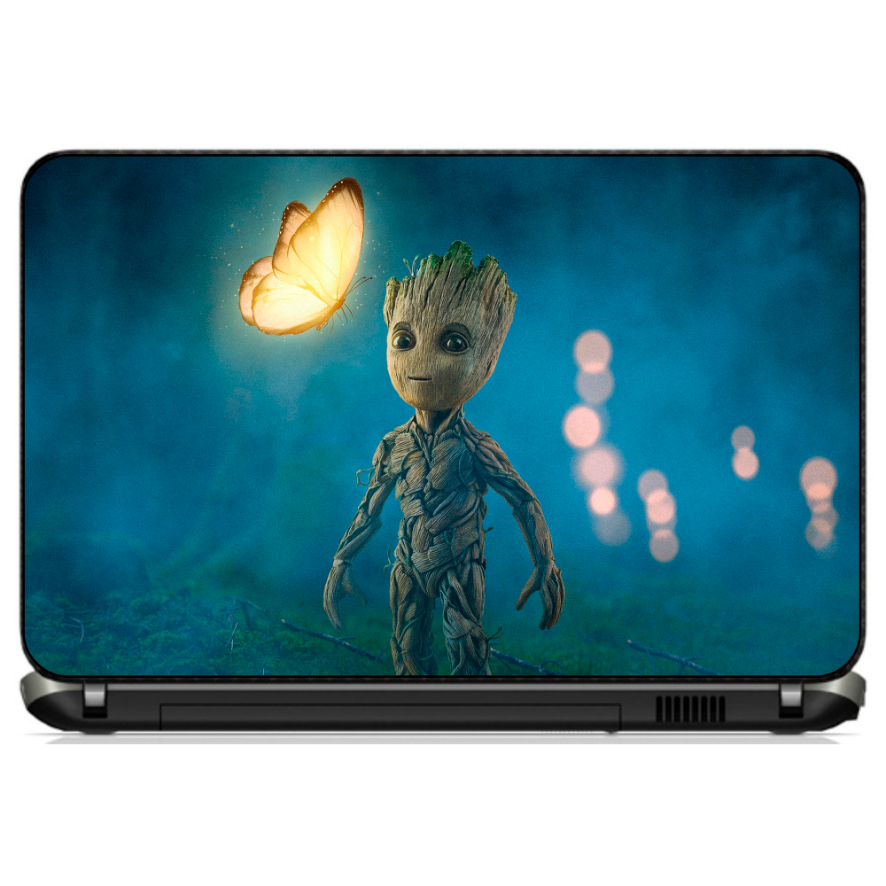 Adesivo Skin Notebook Laptop Os Guardioes da Galaxia [44] Rocket Herois Filme Vingadores Baby Groot