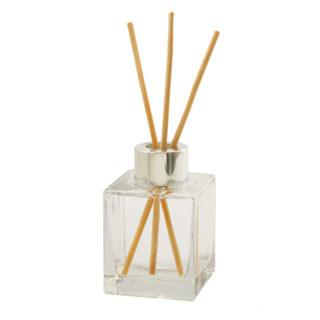 Kit 06 Frascos Vidro Cubo 100ml C/ Tampa Luxo Para Aromatizador Difusor + Varetas