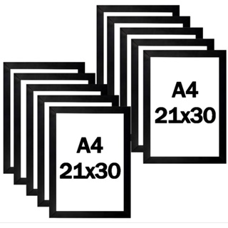 Kit 10 Molduras Para Quadro A4 21x30 acompanha ( Acetato e Fundo) em Oferta na Shopee
