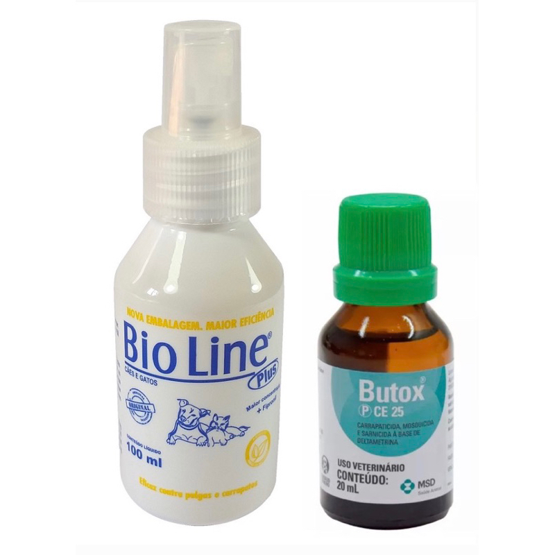 Kit Bioline para Pet 100ml + butox para ambiente