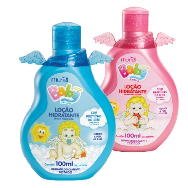 Loção Hidratante infantil Muriel Baby 100ml para menino e menina Escolha Loção Hidratante infantil Muriel Baby 100ml para menino e menina Escolha