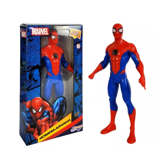 Boneco Homem Aranha Vingadores Brinquedo Articulado 22 cm Spider-Man Super-herói Marvel Avengers