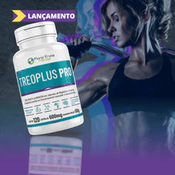 TreoPlus Pro 120 Cáps 600mg 5 tipos de Magnésio L-treonato Dimalato Quelato Cloreto Óxido - Cérebro