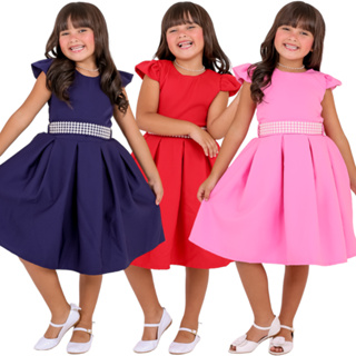 Vestido Pérola Luxuoso Moda Infantil Blogueira Mini Diva Aniversário Foto Festa Casamento Elegante em Oferta na Shopee