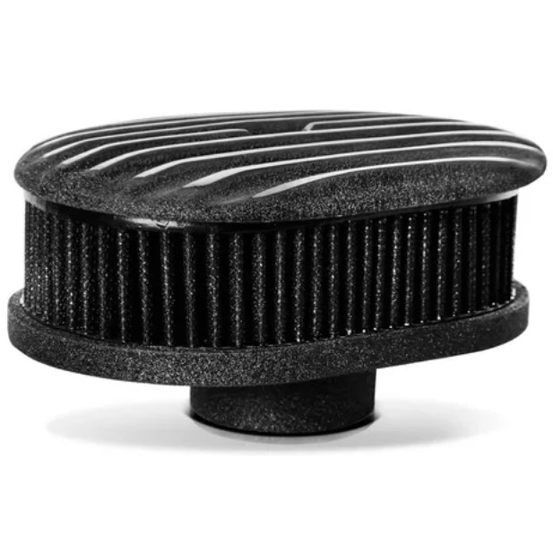 KIT FILTRO DE AR PARA FUSCA COM ELEMENTO PRETO PARA CARBURADOR VW A AR 1200 1300 1500 1600 SIMPLES E DUPLA SOLEX 32 34 RC062PT RC062 FUSCA BRASILIA PUMA KOMBI GURGEL