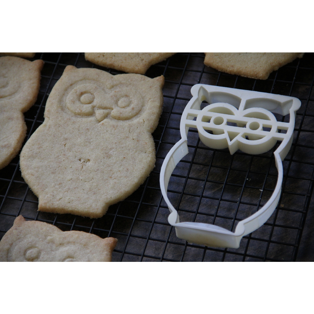 Cortador de Biscoitos Molde Coruja Pasta Americana Confeitaria