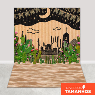 Fundo Fotográfico Festa Junina Cordel Em Tecido FFB-446 em Oferta na Shopee