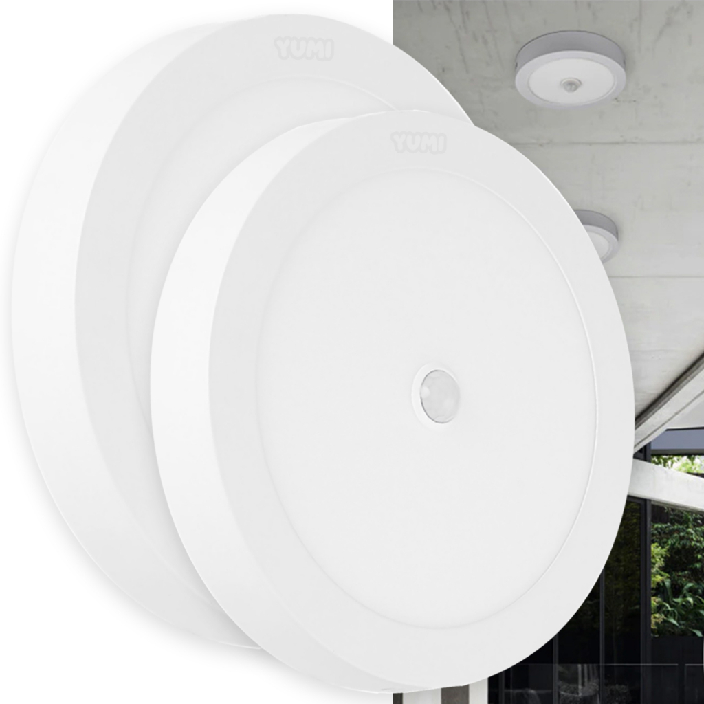 Kit 2 Plafon Led Com Sensor De Presença 18w Sobrepor Ou Embutir 6 meses Garantia O melhor Branco Frio 6000k 110v/220v