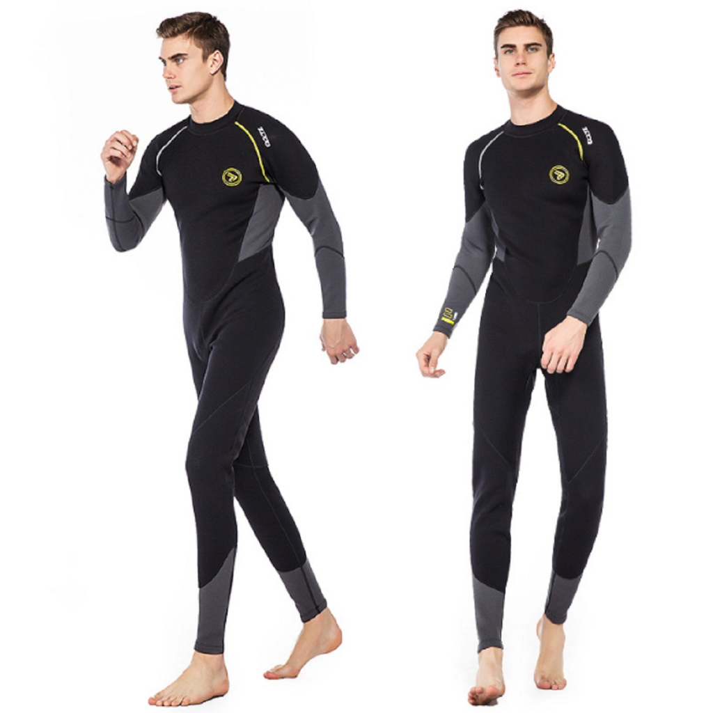 Macacão Long John Neoprene 3mm Roupa De Mergulho Surf Natação Pesca Agua Fria Roupa de Borracha Manga Longa