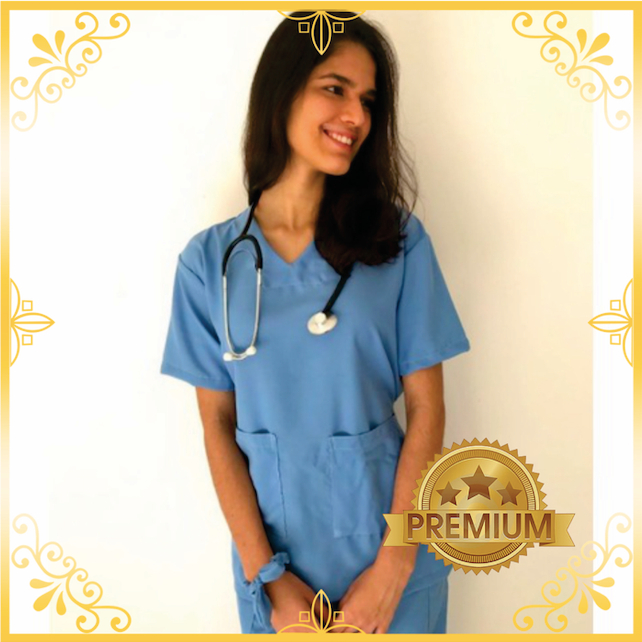 Conjunto Scrub Gabardine PREMIUM + Xuxinha - C/ Bordado