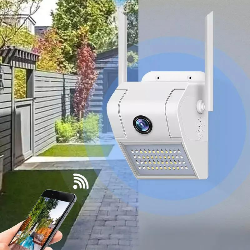 Lâmpada Câmera De Parede Externa Com Wi-Fi 1080p Com Áudio e Sensor De Movimento