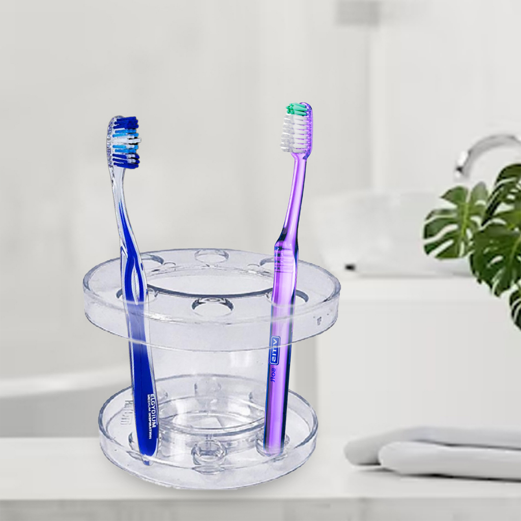 Porta Escova De Acrilico De Dente Com Suporte Sortido