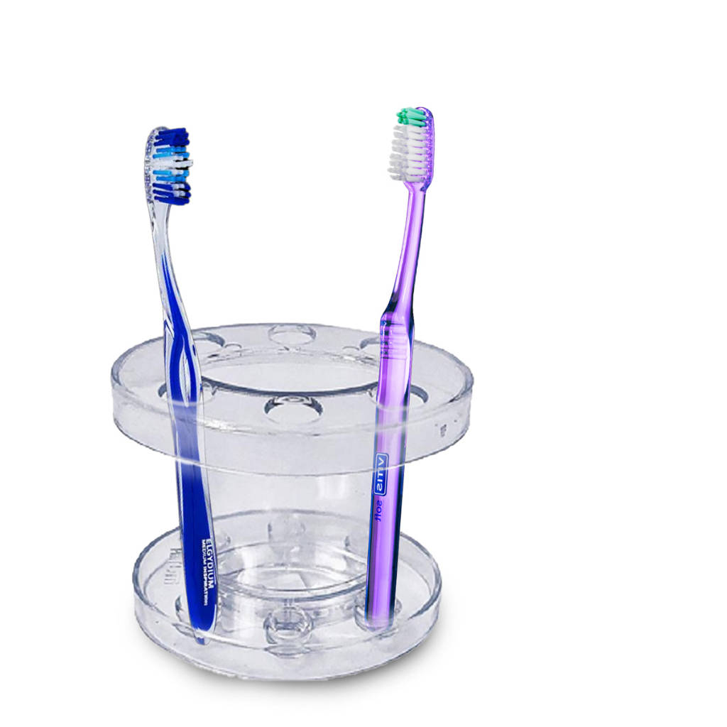 Porta Escova De Acrilico De Dente Com Suporte Sortido em Oferta na Shopee