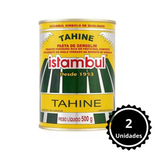 Kit 2 Latas Pasta de Gergelim Tahine Istambul 500g