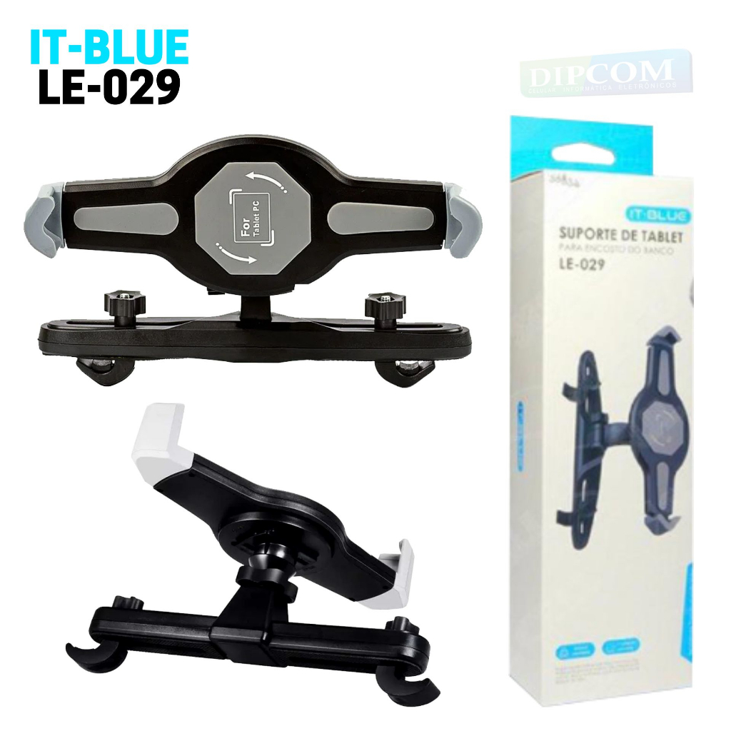 Suporte Veicular Para Tablet - Encaixa no Encosto de Cabeça do Veículo - IT-BLUE LE-029