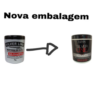 creme alisante profissional silver line 1kg NOVA EMBALAZE