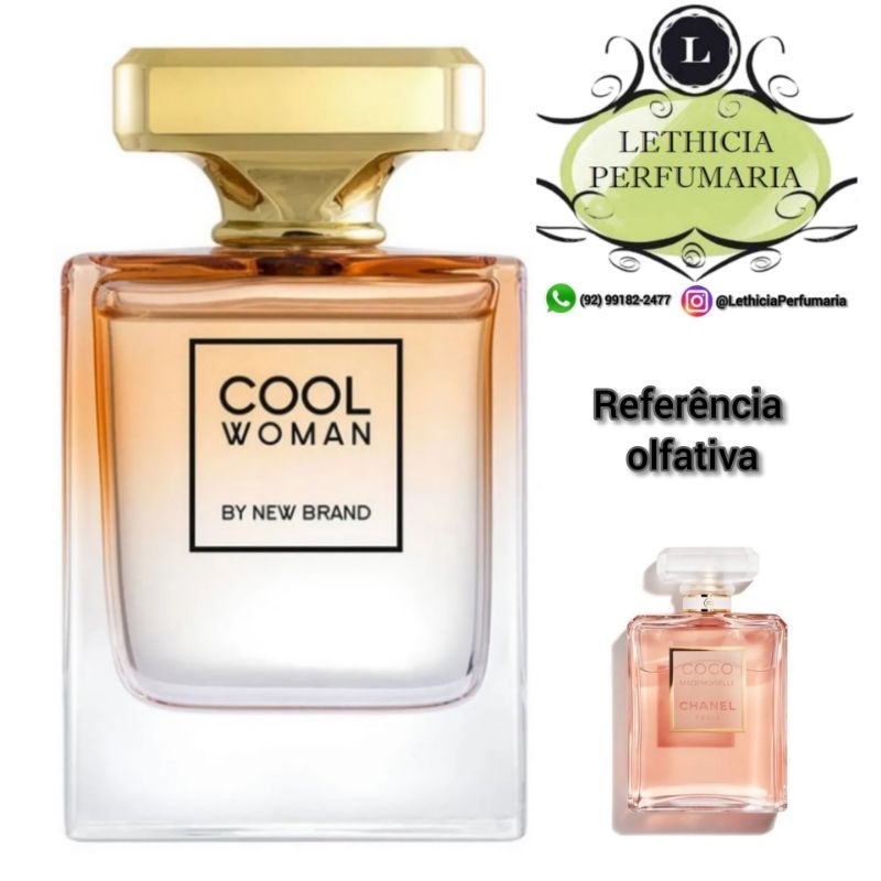 Perfume New Brand Prestige Cool Women - Eau de Parfum Feminino 100ML