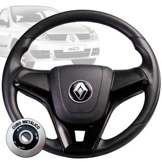 Volante Esportivo cruze preto para renault Clio/Senic/Logan/Sandero/Megane/Kangoo