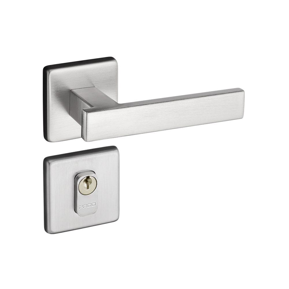 Fechadura Porta Externa Retro 55mm Inox Escovado Pado