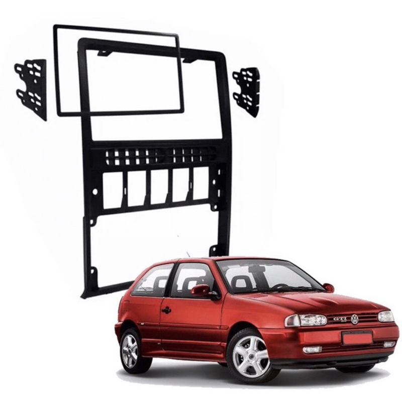 Moldura Gol / Saveiro / Parati G2 Preta 7 Polegadas