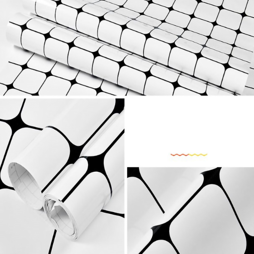 Papel De Parede Adesivo 2mx60cm Quadrado Branco Brilhante
