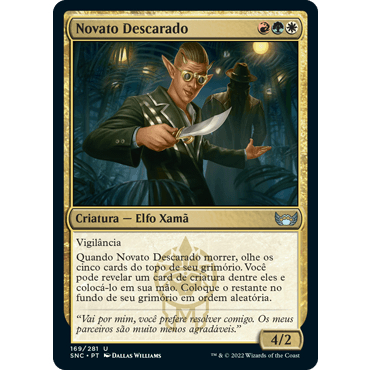 Novato Descarado (Elfo / Xamã) - - Magic The Gathering