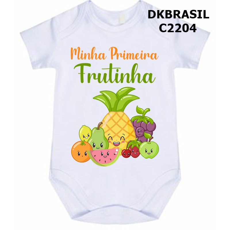 Body Frases Minha Primeira Frutinha