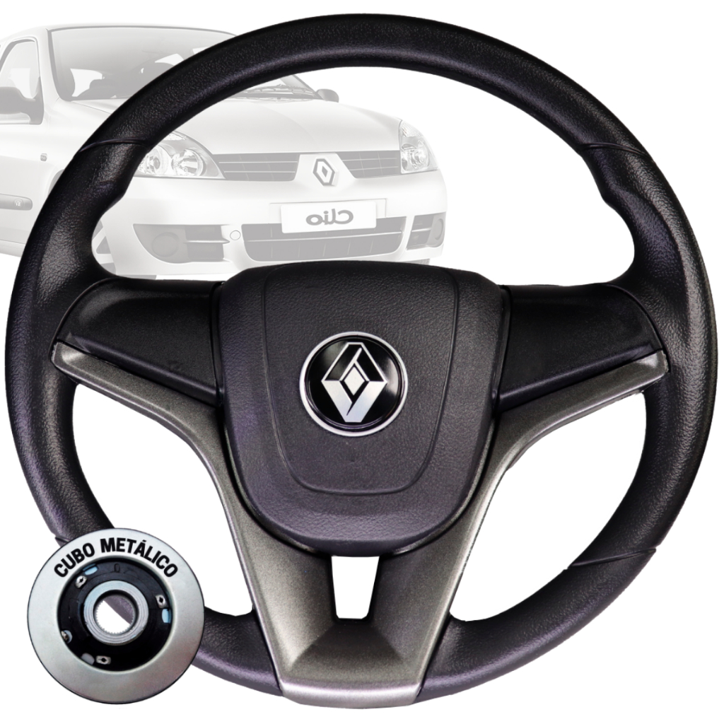 Direção Esportiva cruze grafite para renault Clio/Logan/Sandero/Megane/Kangoo