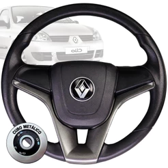Direção Esportiva cruze grafite para renault Clio/Logan/Sandero/Megane/Kangoo