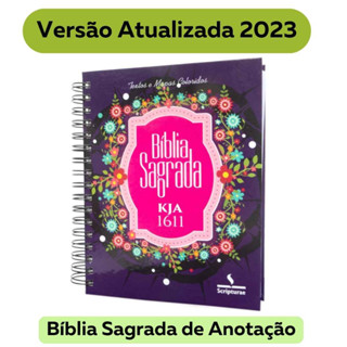 Bíblia Anotaçãos King James 1611 Atualizada Textos Mapas Coloridos E Letras Grandes Biblia anote