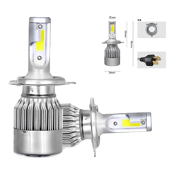 Par Super Led Mini 20000lumens H1 H3 H7 H4 H11 Hb4 Hb3 6500k Lampada Led Farol Carro Automotivo