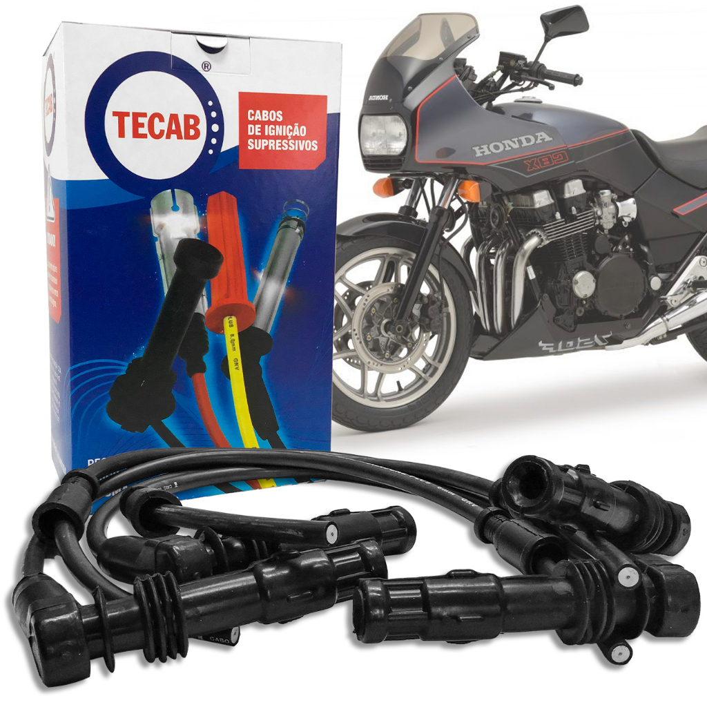 Jogo de Cabos de Velas Motos Honda CB 500 CB 600F CBX 750 CB 1000R Shadow VT XL 700 CT7GF