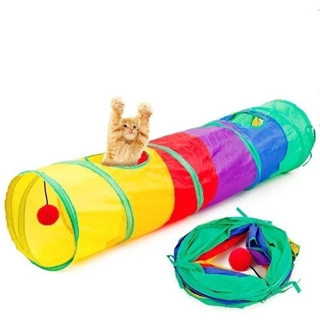 Brinquedo Interativo Para Gatos Pets Túnel Labirinto Colorid