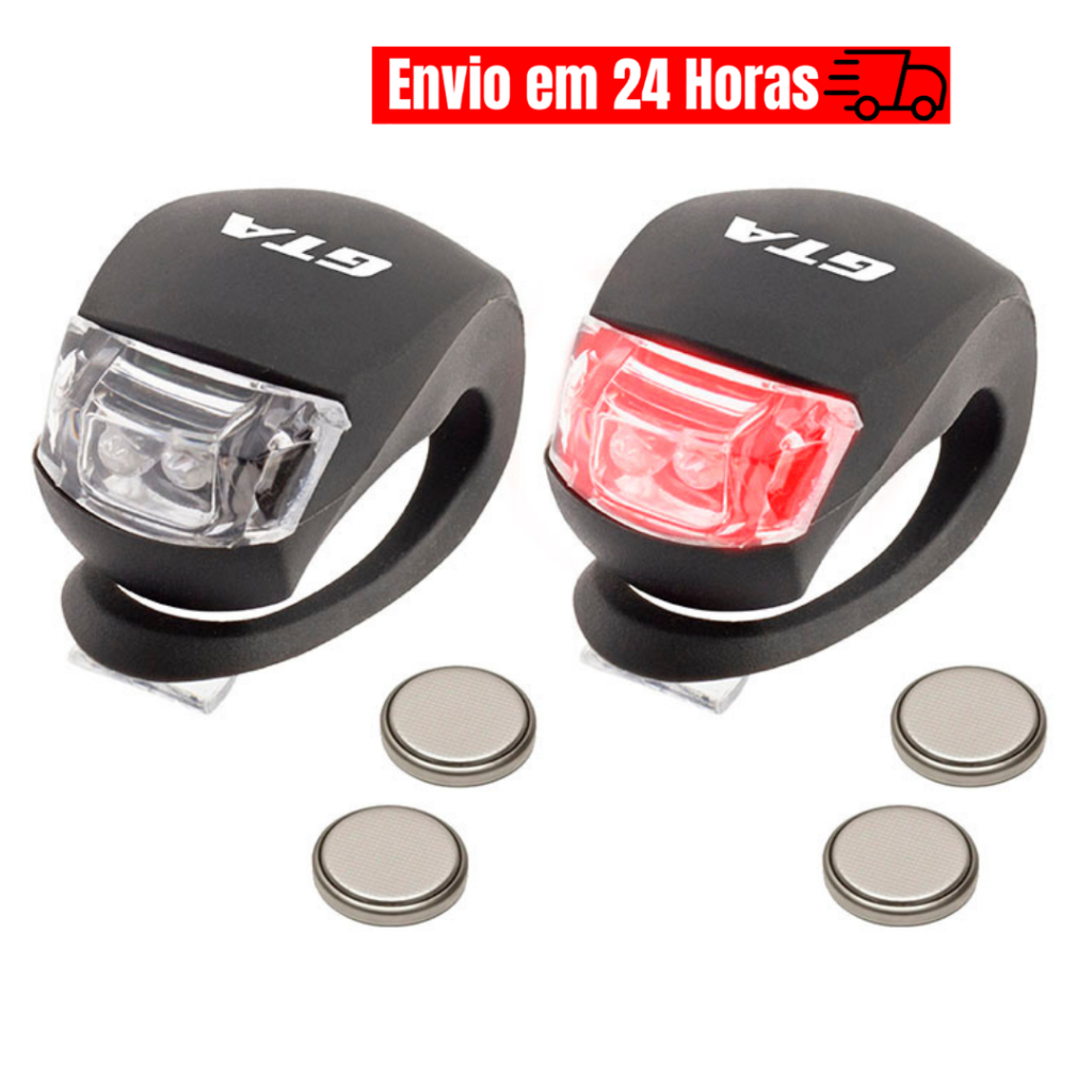 Par De Sinalizadores De Silicone GTA Fixa Fácil Sinal Led Pisca