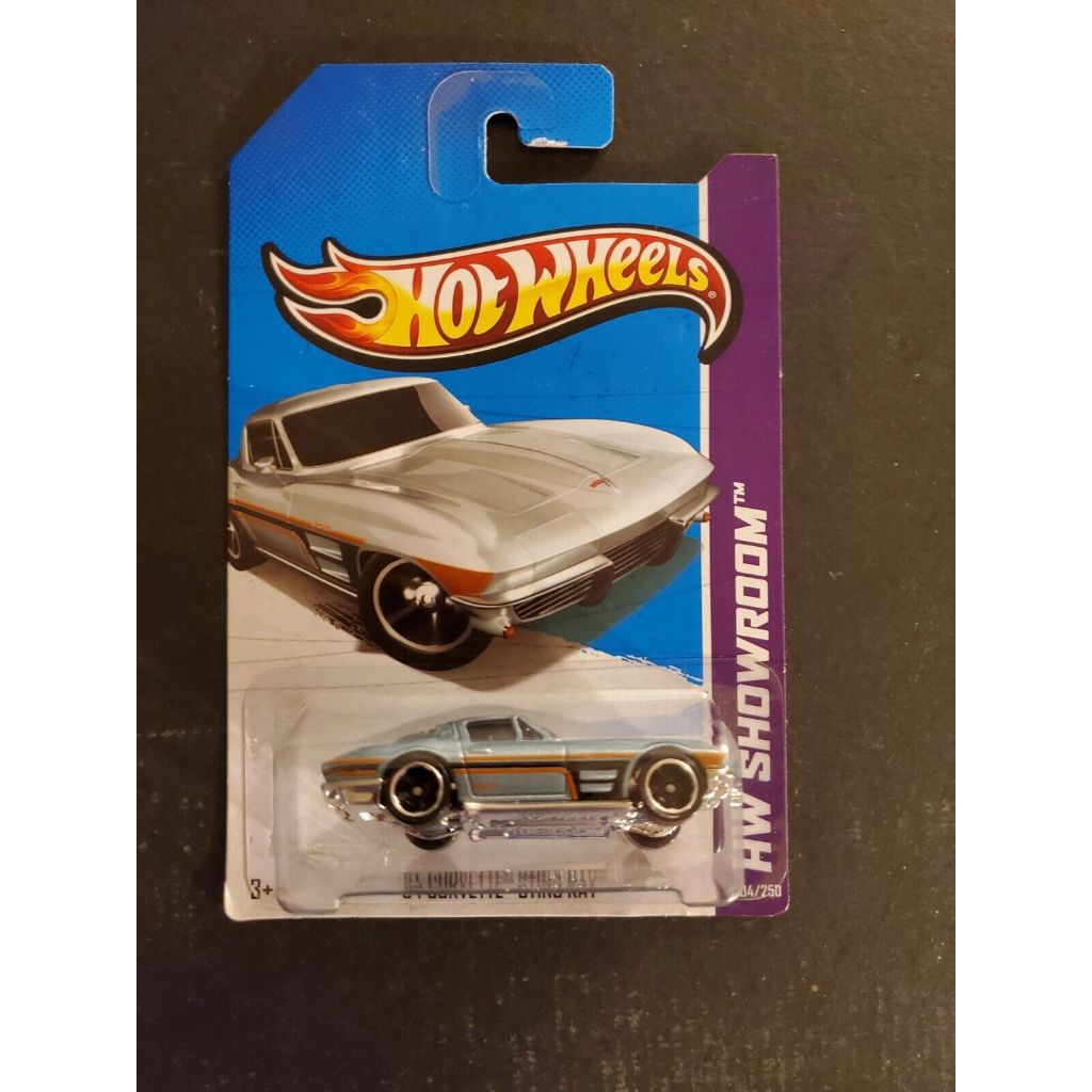 hot weels 64 Corvette sting gray 2013 novo original lacrado raro