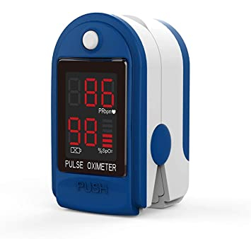 Oximetro Digital de pulso para dedo Oxigênio Original Premium com pilhas